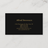 Moderner Anwalt mit Beruflicher Visitenkarte (Rückseite)