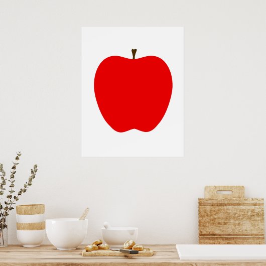 Moderner Apple-Druck Poster (Küche)