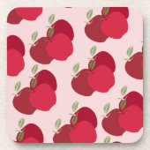 Moderner Apple Print Decorative Hard-Kunststoff-Un Getränkeuntersetzer (Vorderseite)