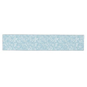 Moderner Aqua Floral Medium Tischläufer (Horizontal)