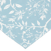 Moderner Aqua Floral Medium Tischläufer (Ecke)