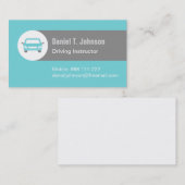 Moderner aquamariner Automobilauto-treibender Visitenkarte (Vorne/Hinten)