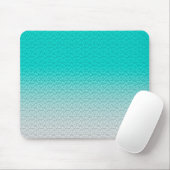 Moderner Aquamariner Blauer Gradient Mousepad (Mit Mouse)