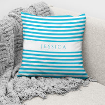 Moderner Aquamariner Blauer Streifen