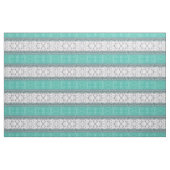 Moderner Aquamariner Glitzer Marble Geometric Trib Stoff (Yard (91,4 cm))
