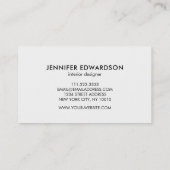 Moderner aquamariner Spritzer in Wasserfarbe beruf Visitenkarte (Rückseite)