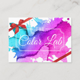 Moderner Aquarell-Friseursalon des Rabattkarte