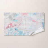 Moderner Aquarell-Marmorbaddekor Badhandtuch Set (Handtuch)
