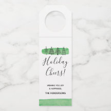 Moderner Aquarell-Weihnachtsflaschen-Umbau