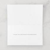 Moderner Aquarellfarben-Glitzer Foliage BarefootBr Platzkarte (Innenseite Aufgefaltet)