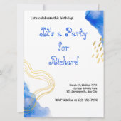 Moderner AquarellGeburtstag (Vorderseite)