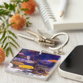 moderner Aquarium Themed Fish Tank Schlüsselanhänger (Vorderseite rechts)