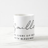 Moderner arabischer Bismillah-Text schwarz Kaffeetasse (Mittel)