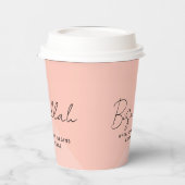 Moderner arabischer Bismillah-Text schwarz Pappbecher (Links)