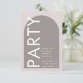 Moderner Arch Abstrakt Japandi Minimalismus Begleitkarte (Stehend Vorderseite)