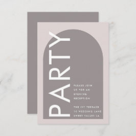 Moderner Arch Abstrakt Japandi Minimalismus Begleitkarte