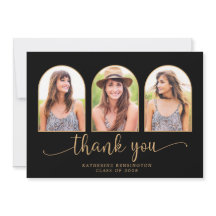 Moderner Arch Black Gold 3 Foto Abschluss