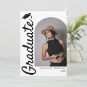 Moderner Arch Foto Abschluss Ankündigung (Stehend Vorderseite)