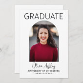 Moderner Arch Foto Abschluss Einladung (Vorne/Hinten)