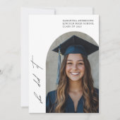 Moderner Arch Foto Abschluss | Klasse 2025 Einladung (Vorderseite)