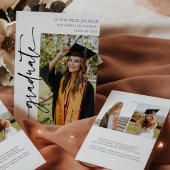 Moderner Arch Lässig Foto Abschluss Ankündigung