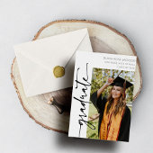 Moderner Arch Lässig Foto Abschluss Ankündigung