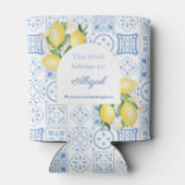 Moderner Arch Lemons Junggeselinnen-Abschied Gefal Dosenkühler (Rückseite)