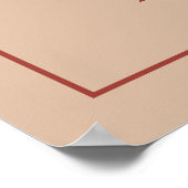 Moderner Arch Terracotta Blush Palm Wedding Willko Poster (Ecke)