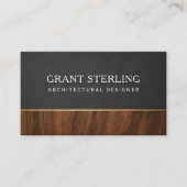 Moderner Architekturdesigner Holz Proficellcard Visitenkarte (Vorderseite)