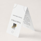 Moderner Armband-Inhaber mit Logo-QR-Code Visitenkarten (Rückseite)