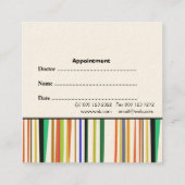 Moderner Arzt Med Pediatrics Ernennung Terminkarte (Rückseite)