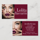 Moderner Ästhetik Salon & Wellness-Center Makeup A Visitenkarte (Vorne/Hinten)