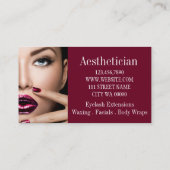 Moderner Ästhetik Salon & Wellness-Center Makeup A Visitenkarte (Rückseite)
