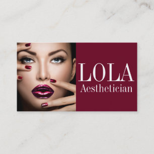 Moderner Ästhetiker Salon & Spa Makeup-Artist Visitenkarte