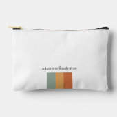 Moderner ästhetischer kleiner Retro-Farbblock Zubehörtasche (Vorderseite)