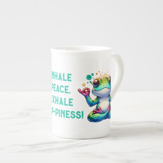 Moderner atemberaubender Frosch | Porzellantasse (Vorderseite Rechts)