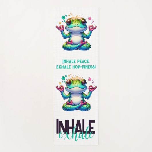 Moderner atemberaubender Frosch | Yogamatte (Vorderseite)