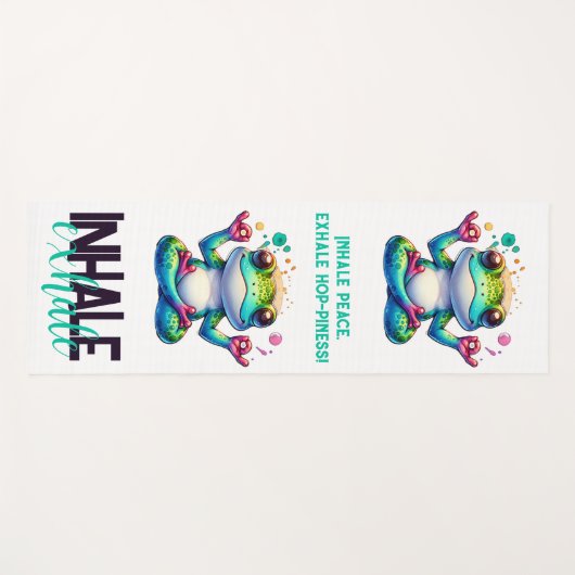 Moderner atemberaubender Frosch | Yogamatte (Vorderseite (Horizontal))