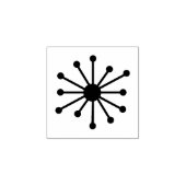 Moderner Atomsprengkopf-Retro-50er Mitte des Jahrh Gummistempel (Prägung)