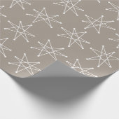 Moderner Atomstar MCM Gray aus dem Mittelalter Geschenkpapier (Ecke)