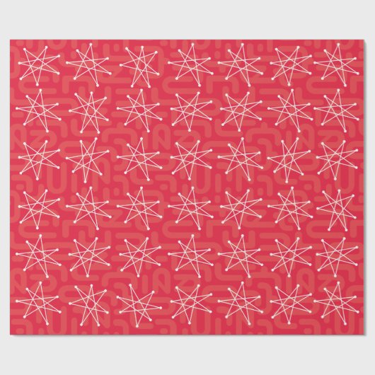 Moderner Atomstar MCM im Mittelalter Geschenkpapier (Flach)