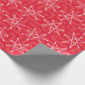 Moderner Atomstar MCM im Mittelalter Geschenkpapier (Ecke)