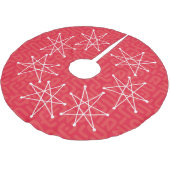 Moderner Atomstar MCM im Mittelalter Polyester Weihnachtsbaumdecke (Schrägansicht)