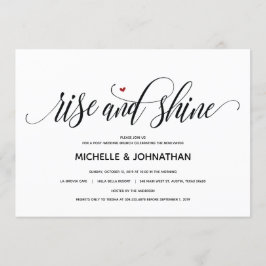 Moderner Aufstieg nach der Hochzeit und glänzende Einladung