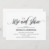 Moderner Aufstieg nach der Hochzeit und glänzende Einladung (Vorne/Hinten)