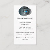 Moderner Augenarzt - Optometriker Visitenkarte (Vorderseite)