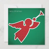 Moderner ausgeschnittener Engel Einladung (Vorderseite)