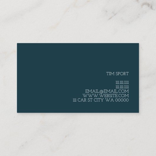 Moderner Auto-Händler, Händler Visitenkarte (Rückseite)