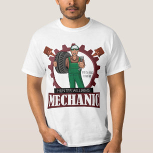 Moderner Automobil-Mechanik Beruflicher Vater T-Shirt