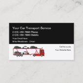 Moderner Automobiltransportwagen Visitenkarte (Vorderseite)